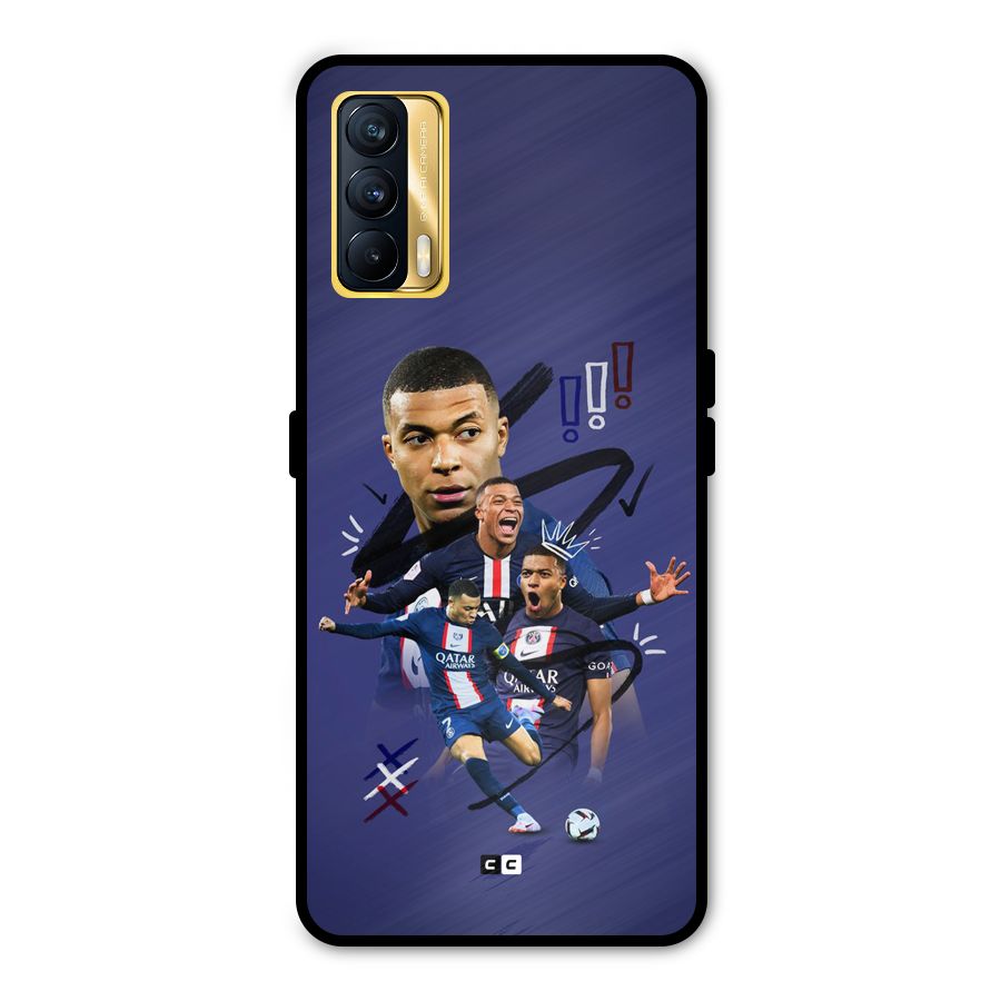 Socccer Star Qatar Metal Back Case for Realme X7