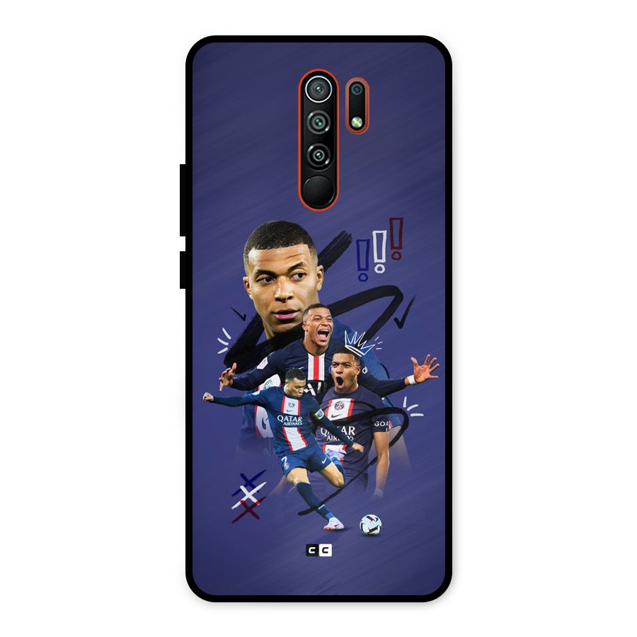 Socccer Star Qatar Metal Back Case for Redmi 9 Prime