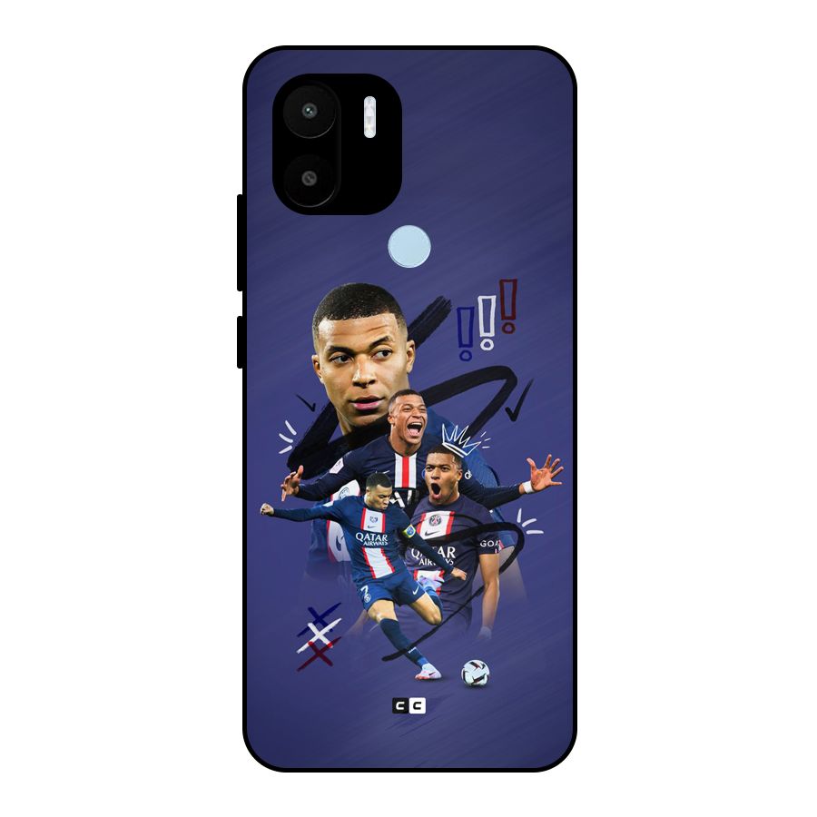 Socccer Star Qatar Metal Back Case for Redmi A1 Plus