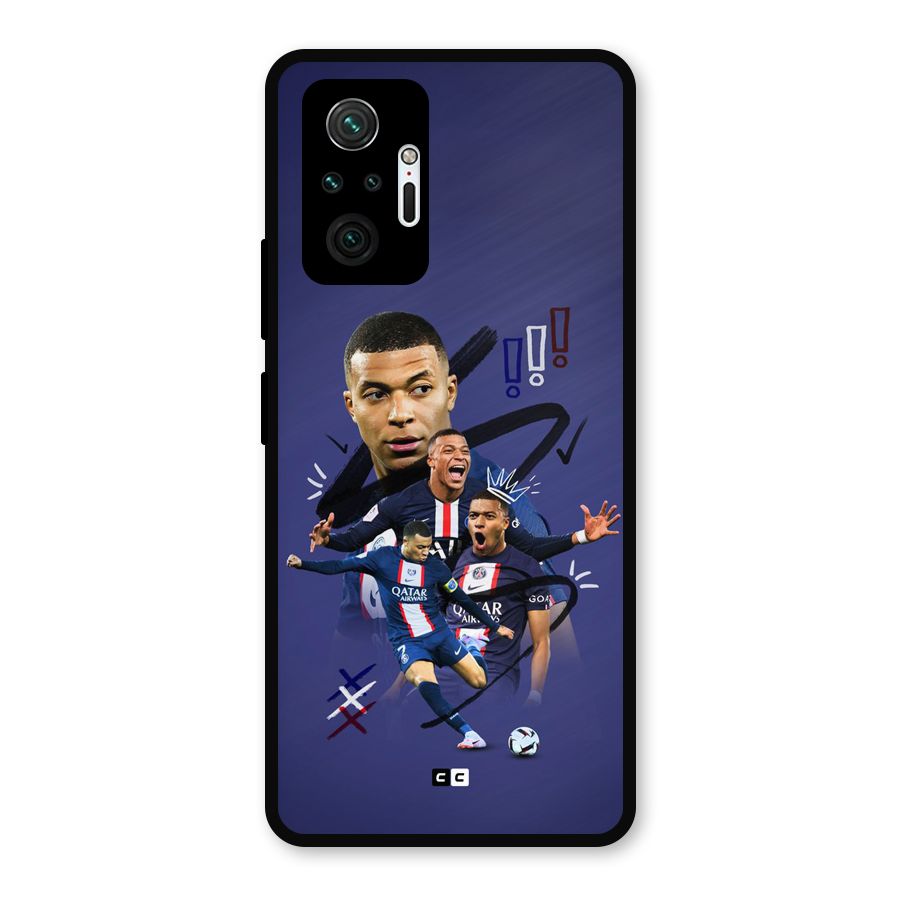 Socccer Star Qatar Metal Back Case for Redmi Note 10 Pro