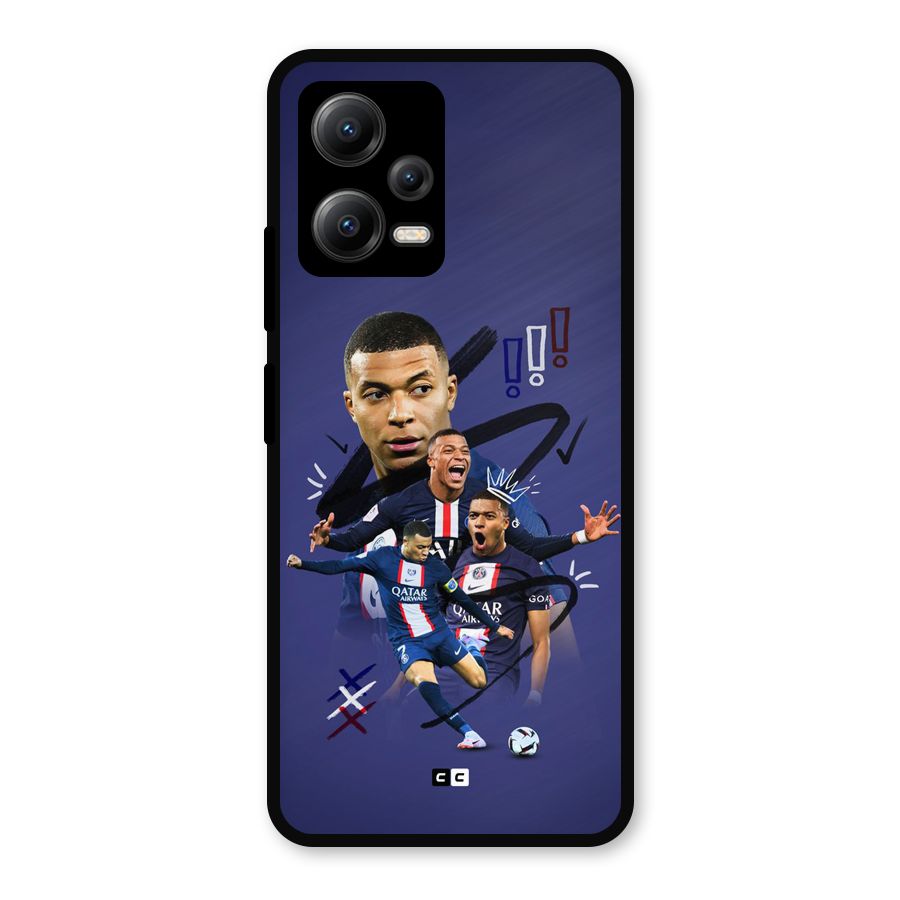 Socccer Star Qatar Metal Back Case for Redmi Note 12 5G