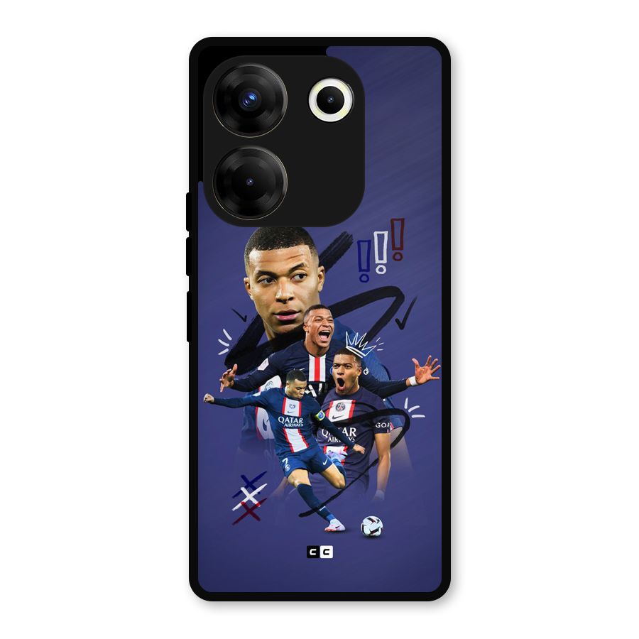 Socccer Star Qatar Metal Back Case for Tecno Camon 20 Pro