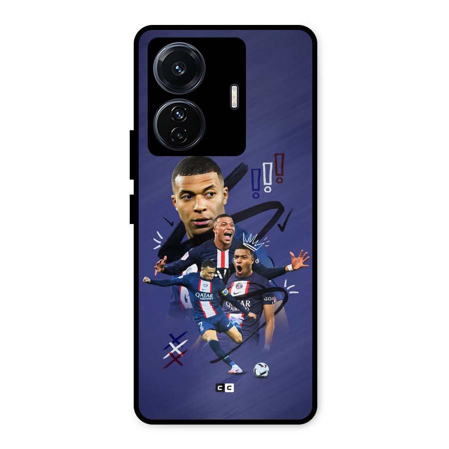 Socccer Star Qatar Metal Back Case for Vivo T1 Pro