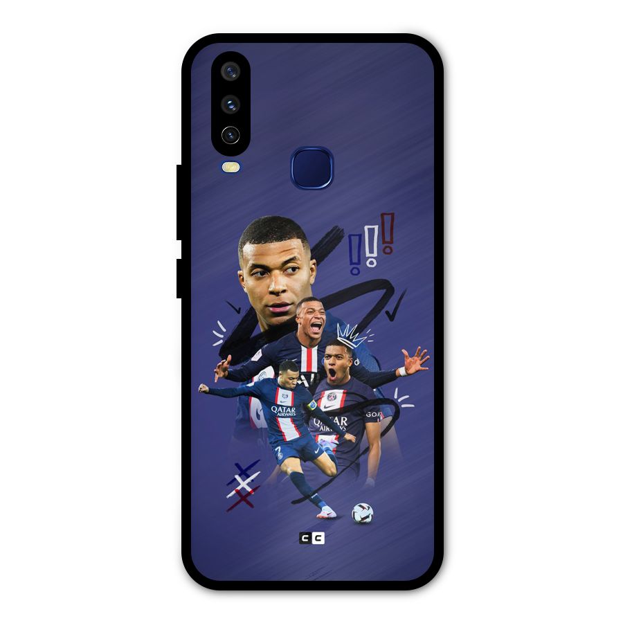 Socccer Star Qatar Metal Back Case for Vivo U10