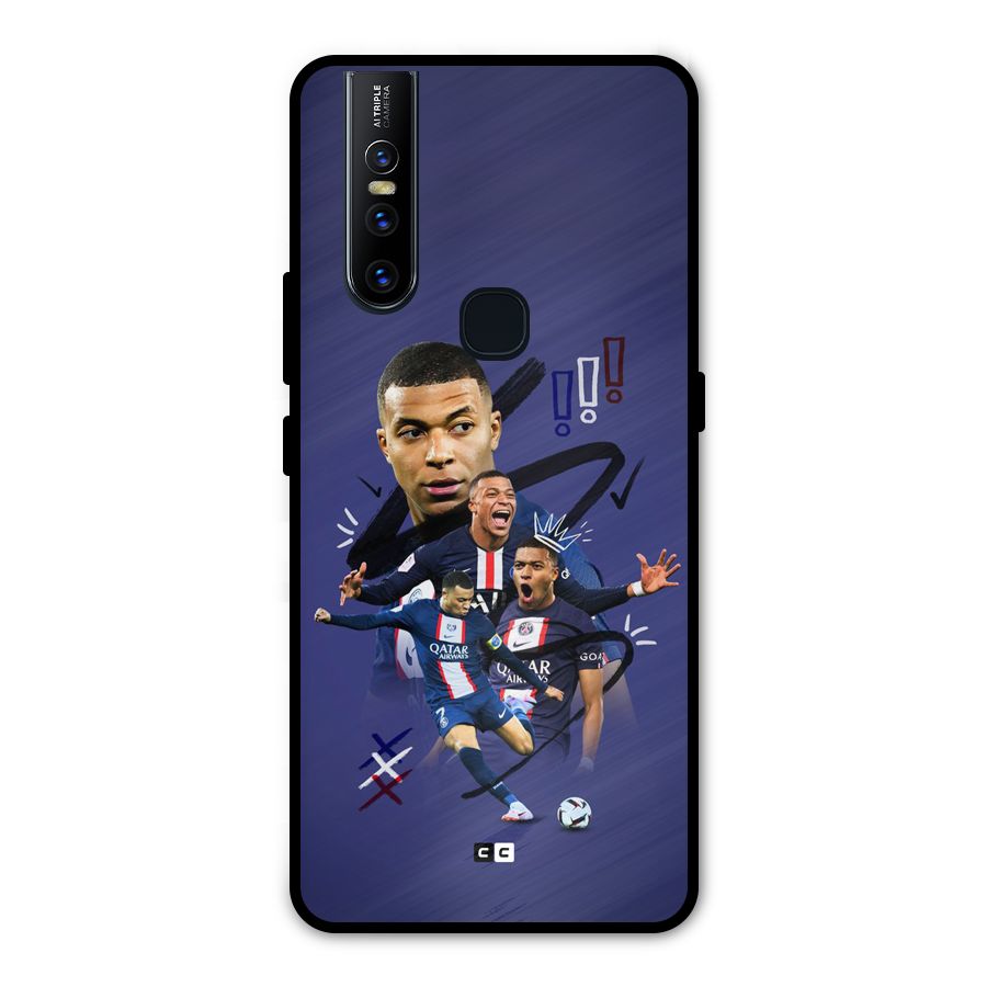 Socccer Star Qatar Metal Back Case for Vivo V15