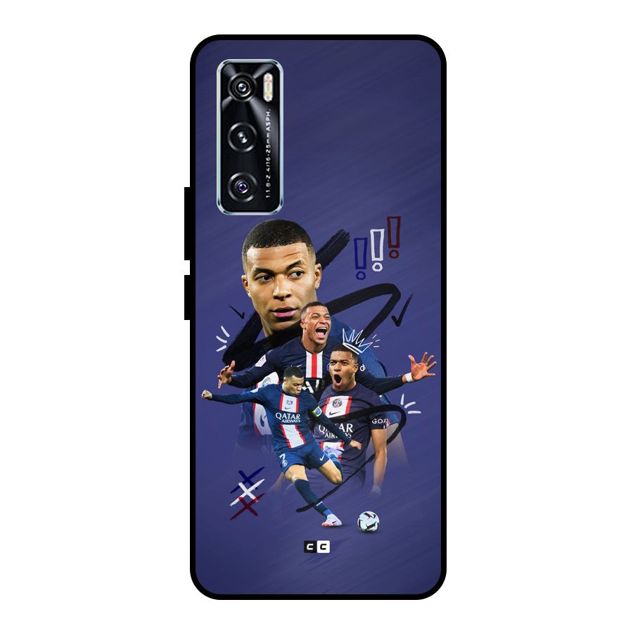 Socccer Star Qatar Metal Back Case for Vivo V20 SE