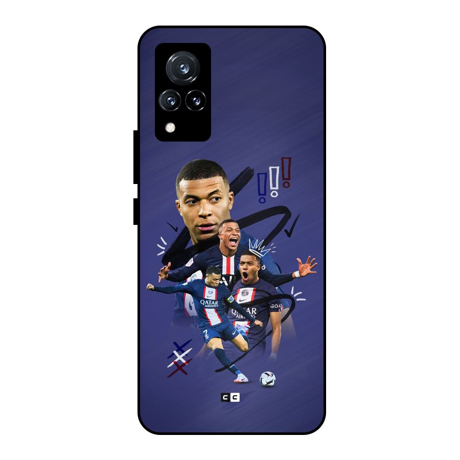 Socccer Star Qatar Metal Back Case for Vivo V21 5G