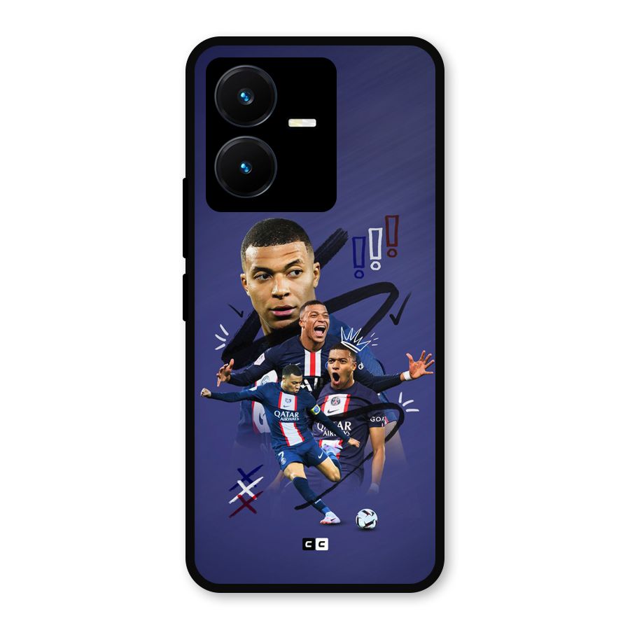Socccer Star Qatar Metal Back Case for Vivo Y22