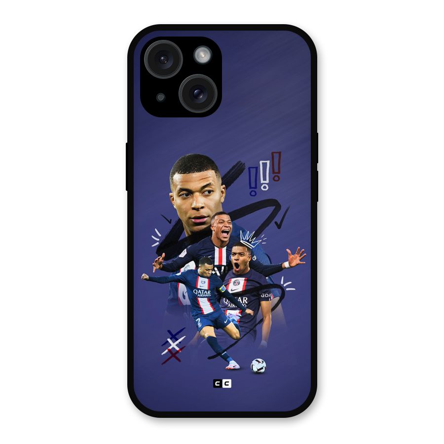 Socccer Star Qatar Metal Back Case for iPhone 15