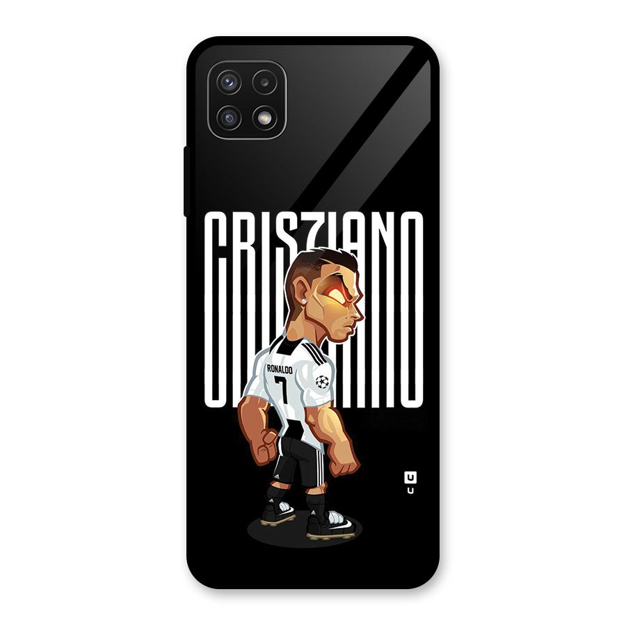 Soccer Star Glass Back Case for Galaxy A22 5G