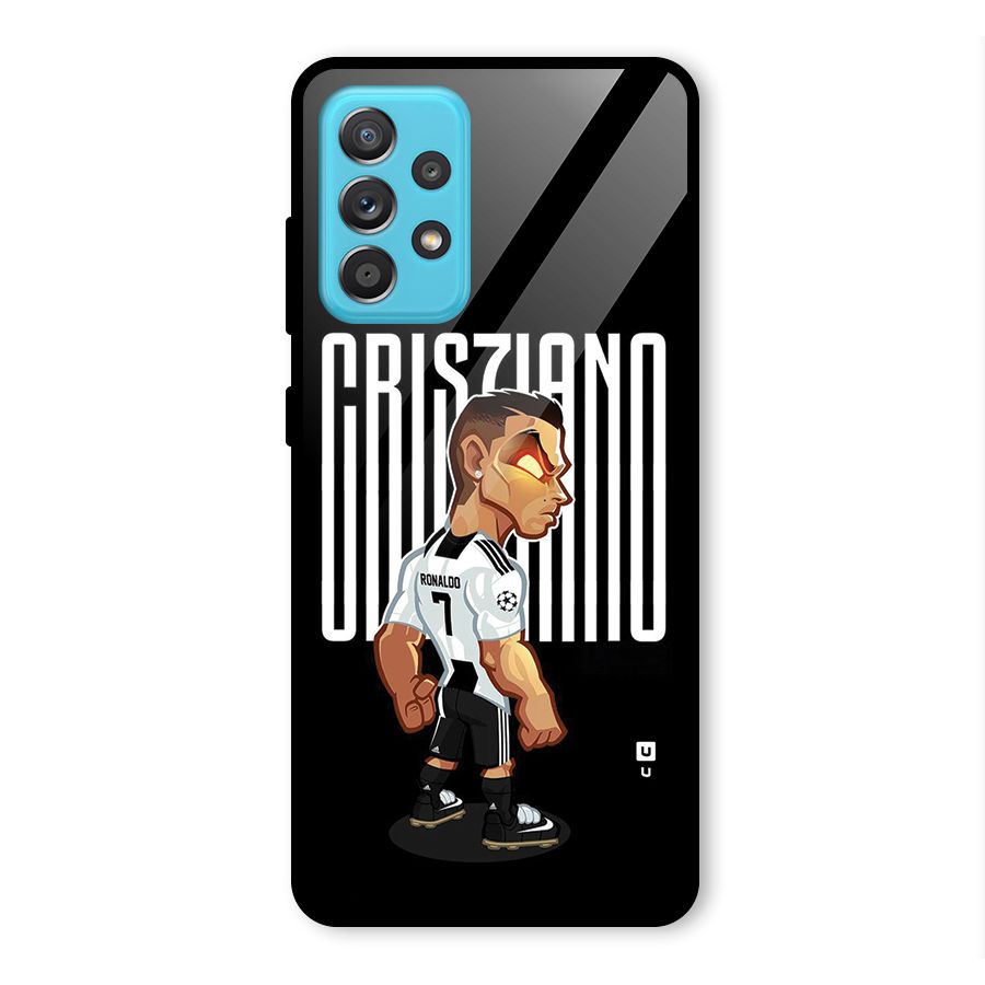 Soccer Star Glass Back Case for Galaxy A52s 5G