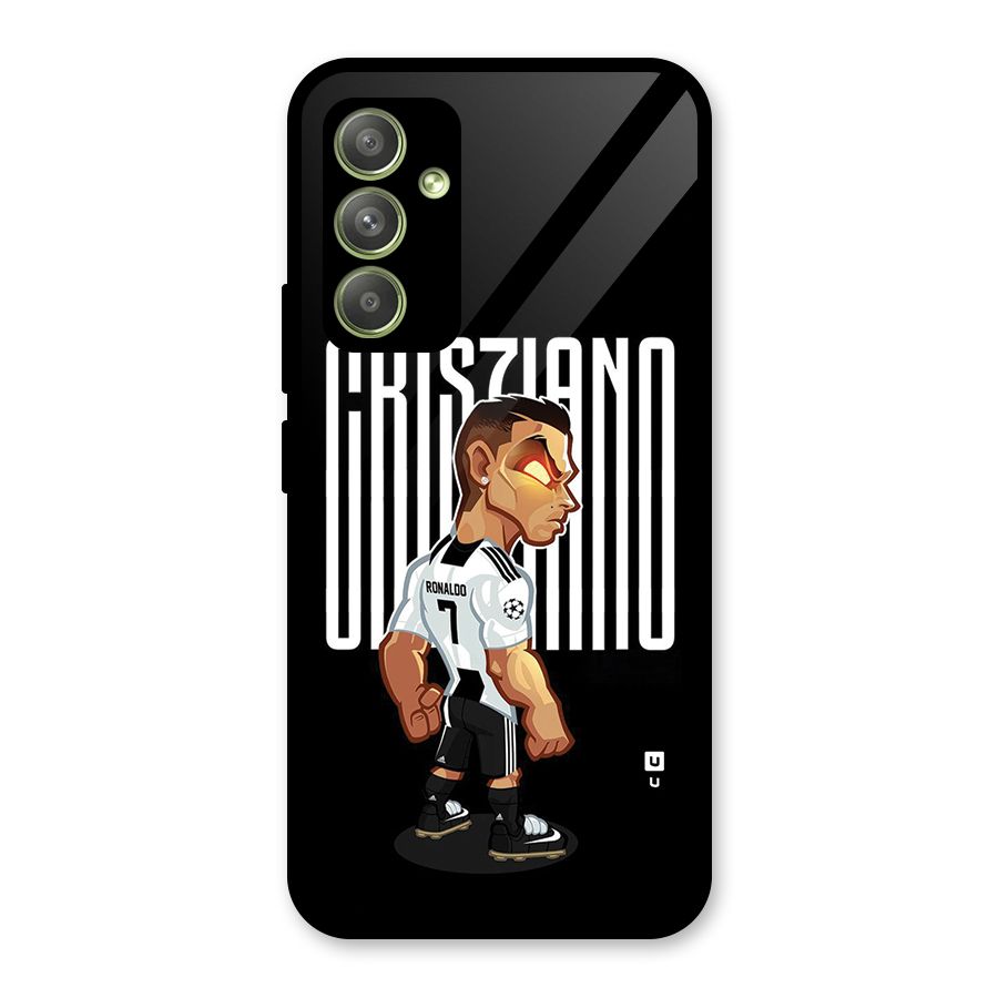 Soccer Star Glass Back Case for Galaxy A54