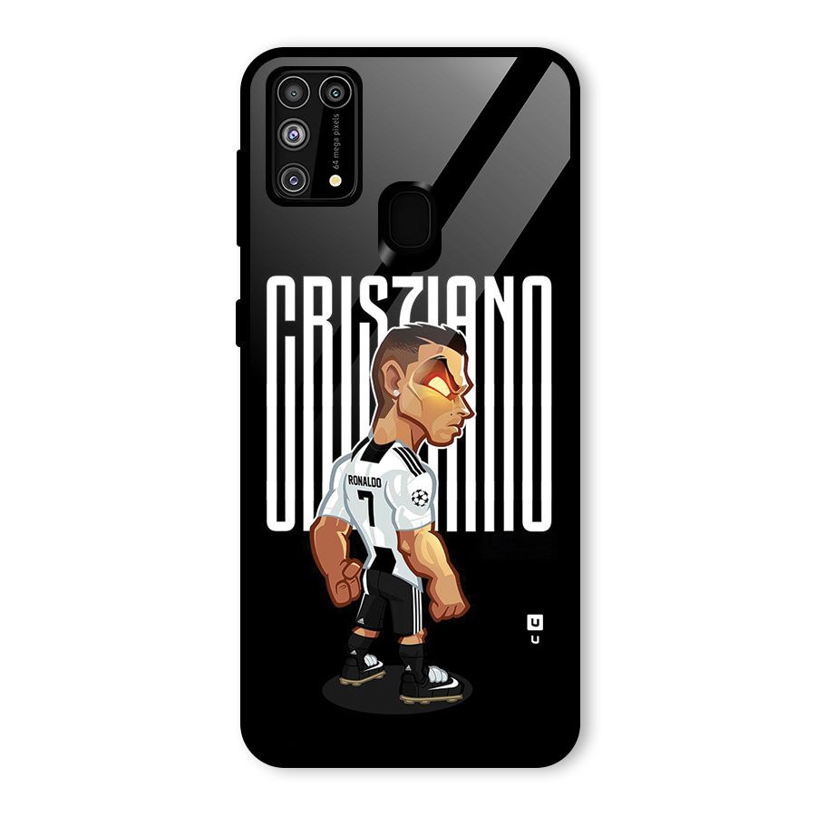 Soccer Star Glass Back Case for Galaxy M31