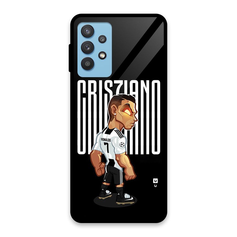 Soccer Star Glass Back Case for Galaxy M32 5G