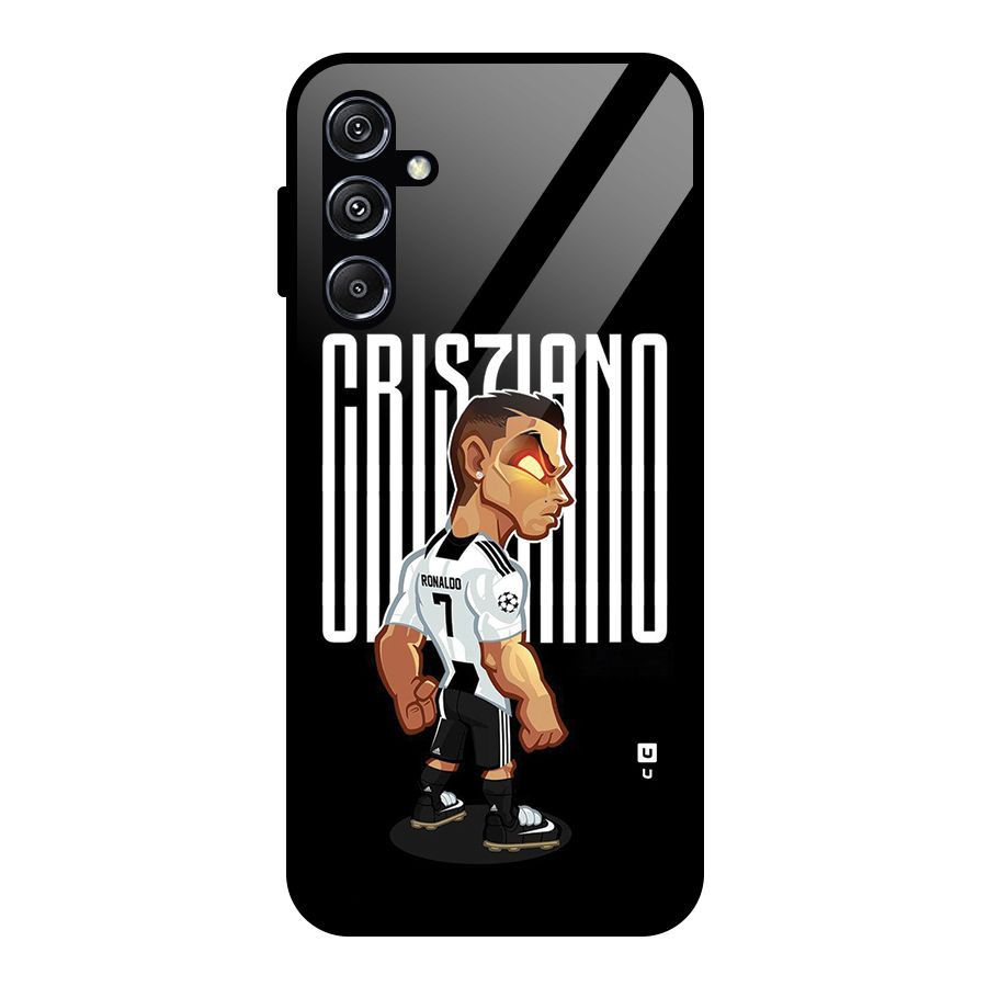 Soccer Star Glass Back Case for Galaxy M34 5G