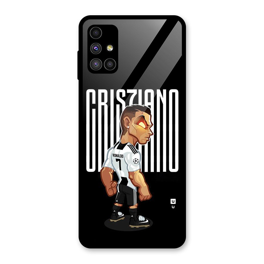 Soccer Star Glass Back Case for Galaxy M51