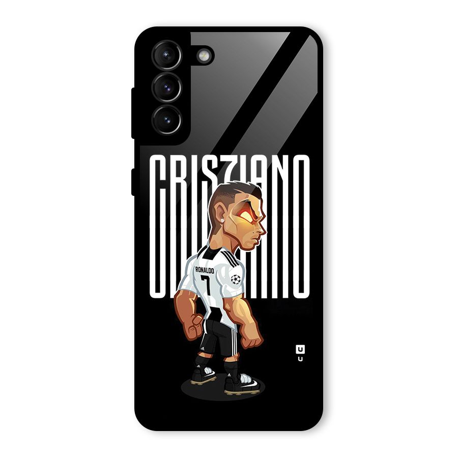 Soccer Star Glass Back Case for Galaxy S21 Plus