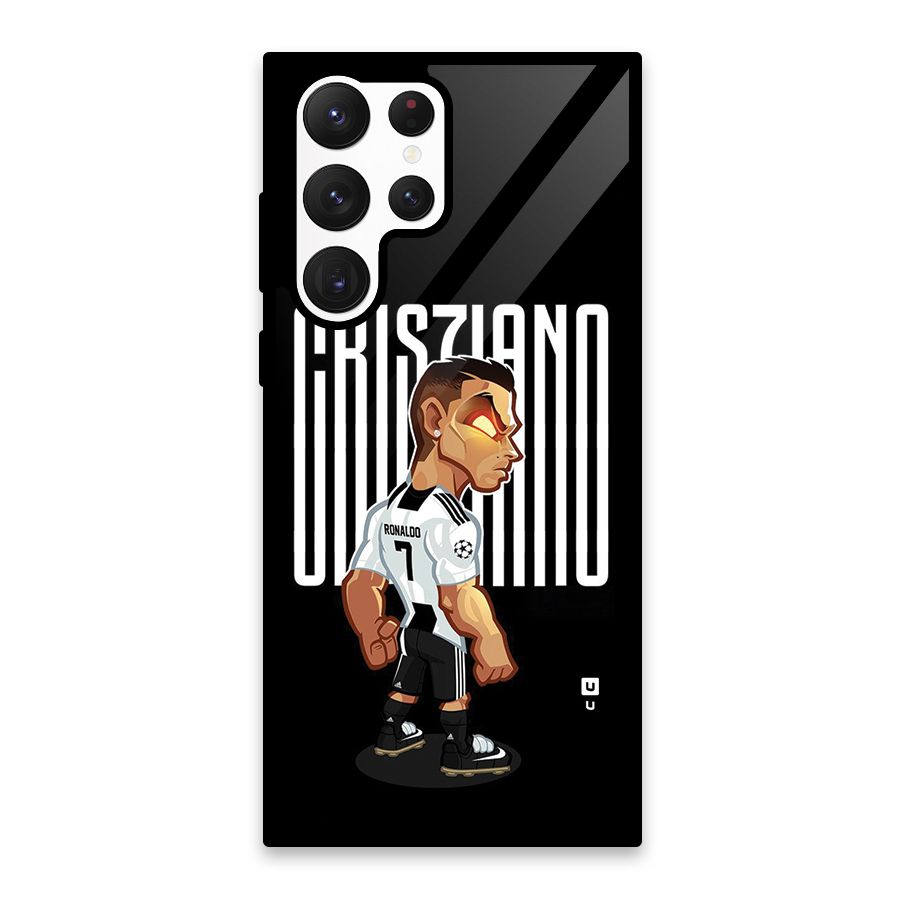 Soccer Star Glass Back Case for Galaxy S22 Ultra 5G