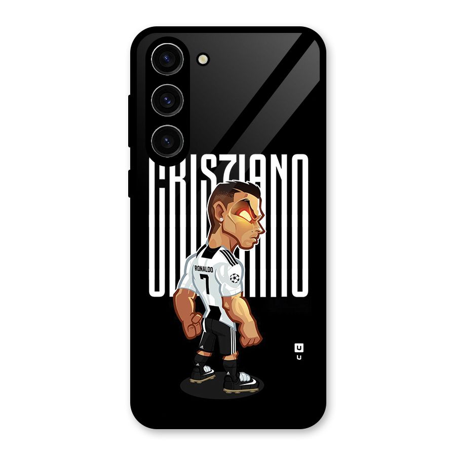 Soccer Star Glass Back Case for Galaxy S23 Plus