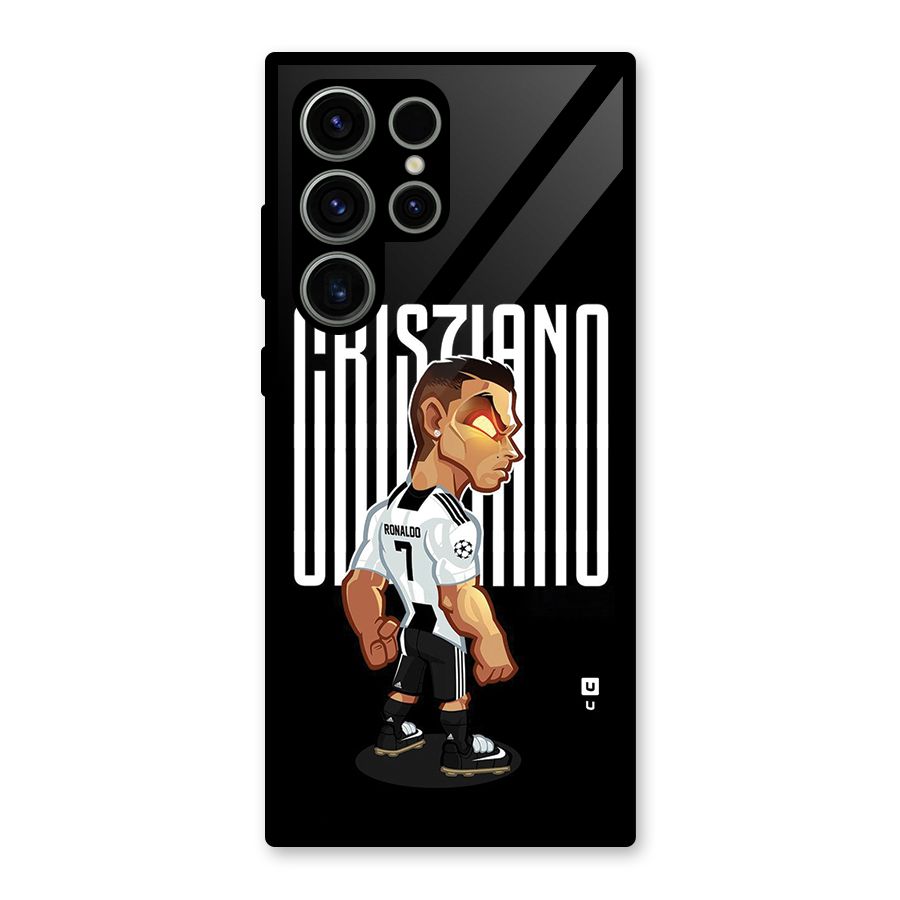 Soccer Star Glass Back Case for Galaxy S23 Ultra