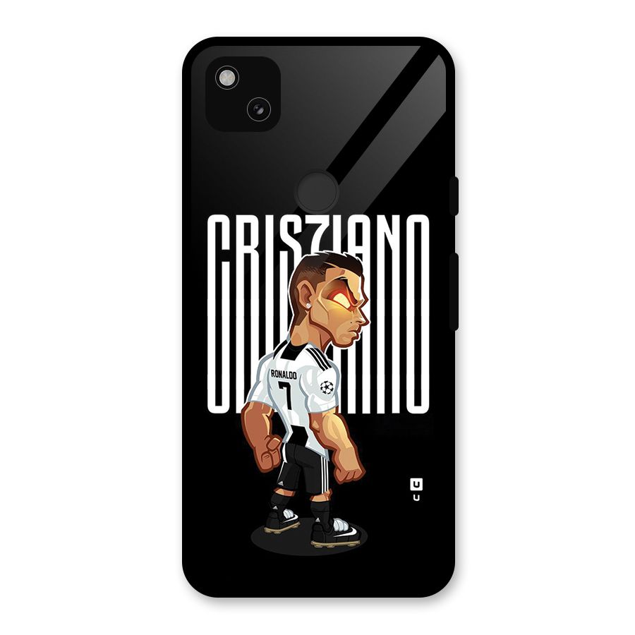 Soccer Star Glass Back Case for Google Pixel 4a