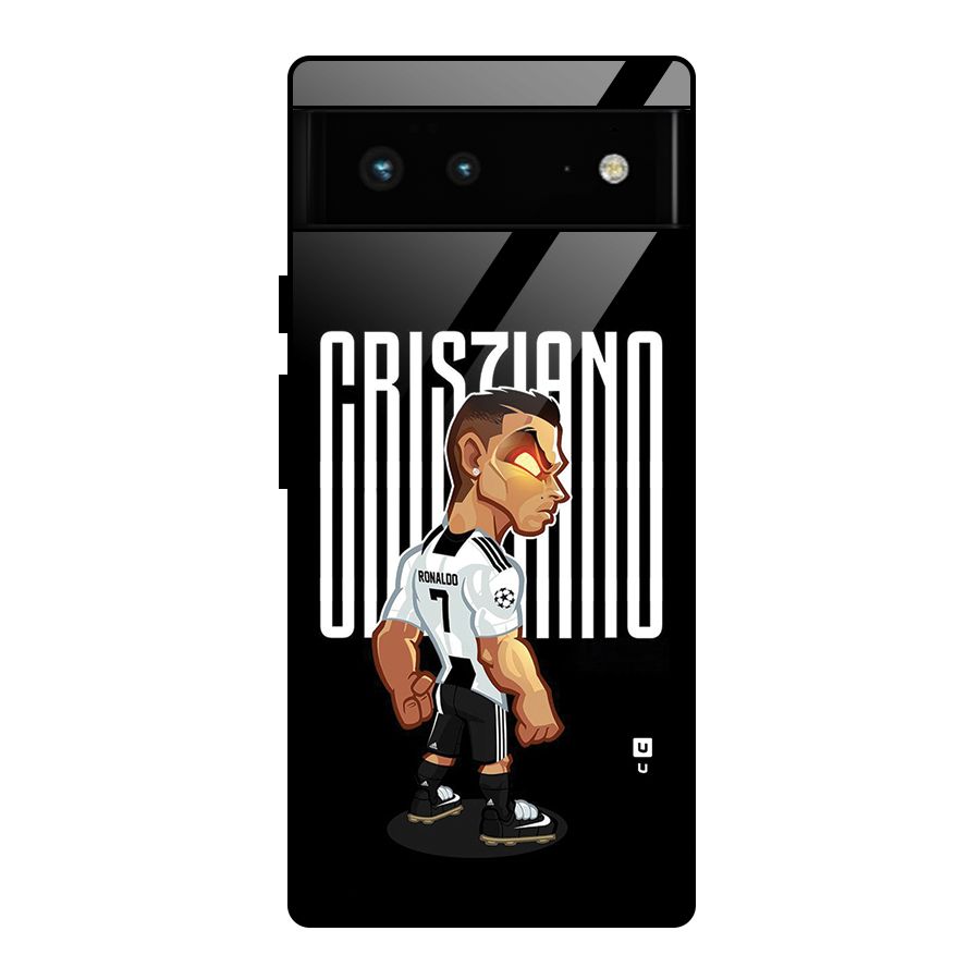 Soccer Star Glass Back Case for Google Pixel 6