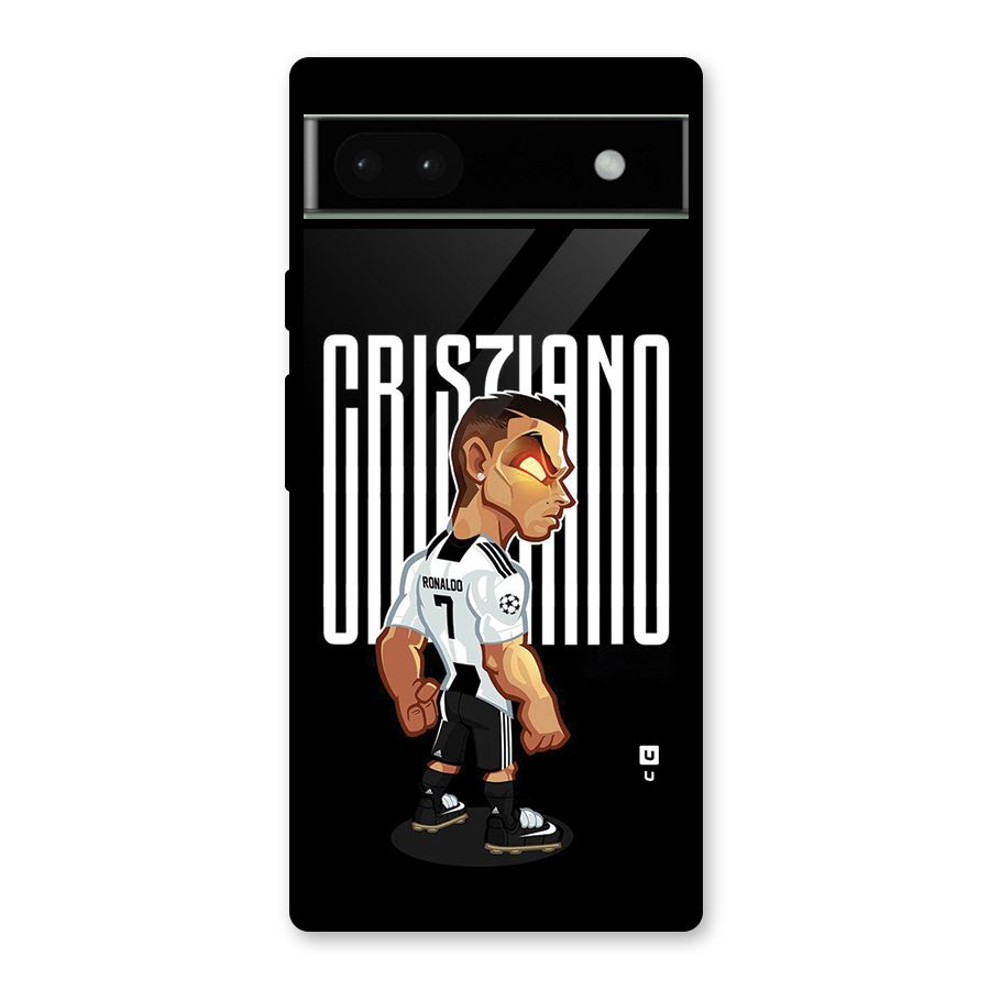 Soccer Star Glass Back Case for Google Pixel 6a