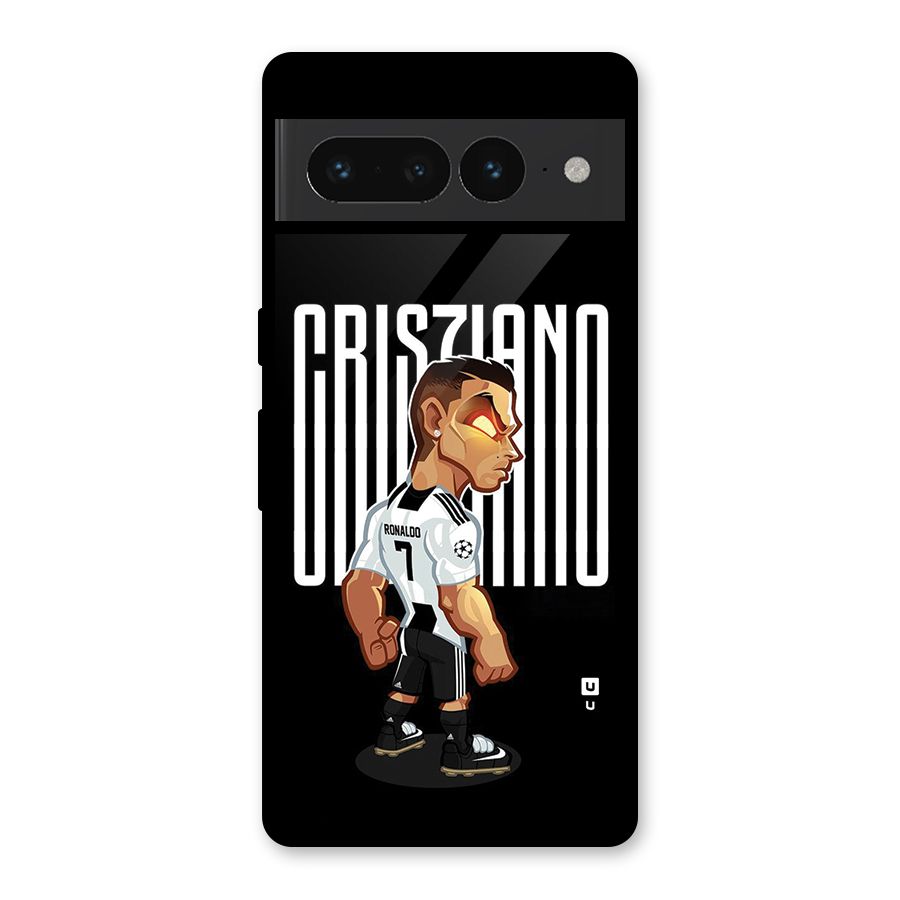 Soccer Star Glass Back Case for Google Pixel 7 Pro