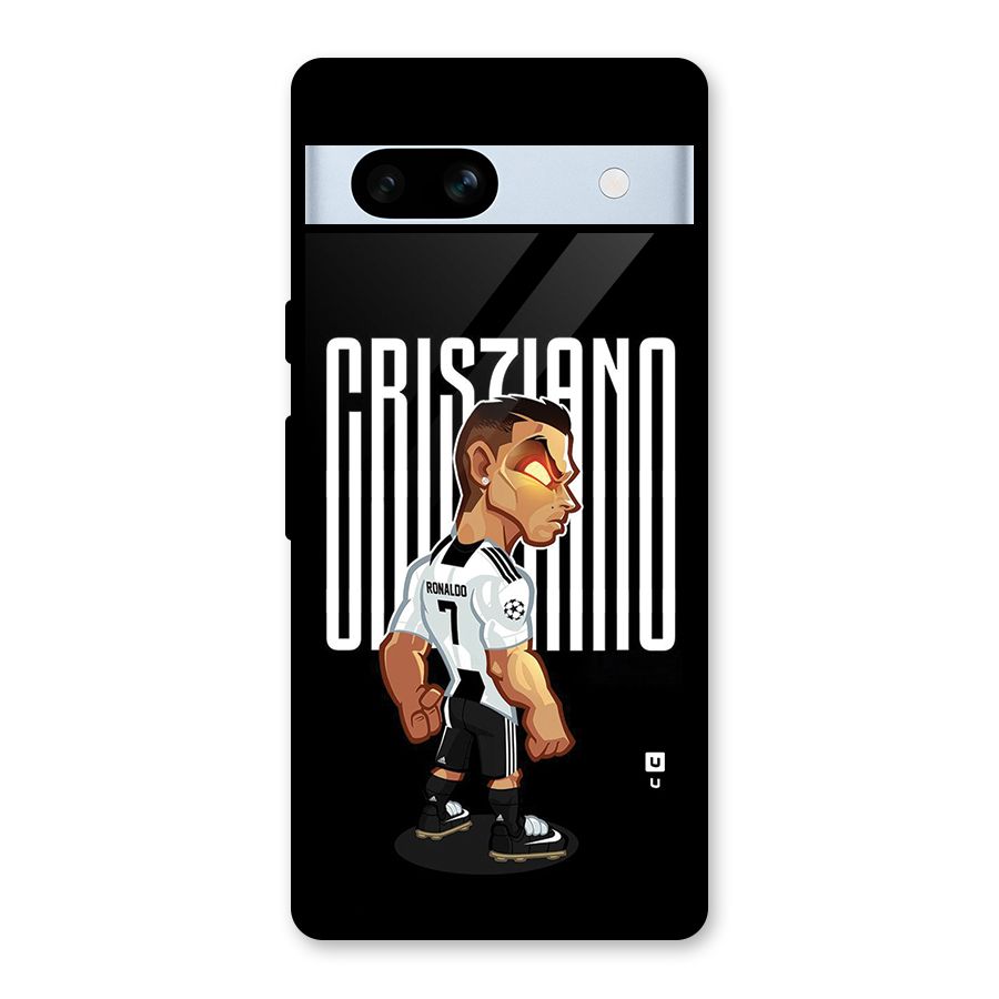Soccer Star Glass Back Case for Google Pixel 7a
