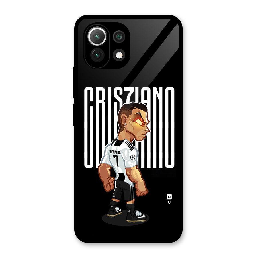 Soccer Star Glass Back Case for Mi 11 Lite