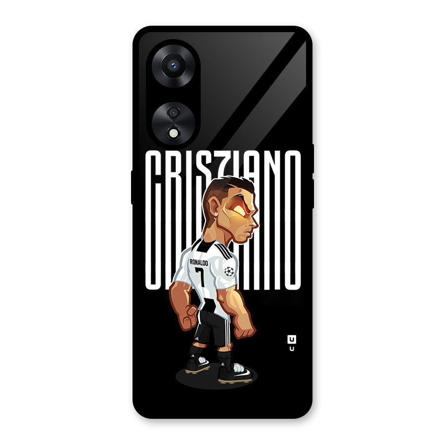 Soccer Star Glass Back Case for Oppo A78