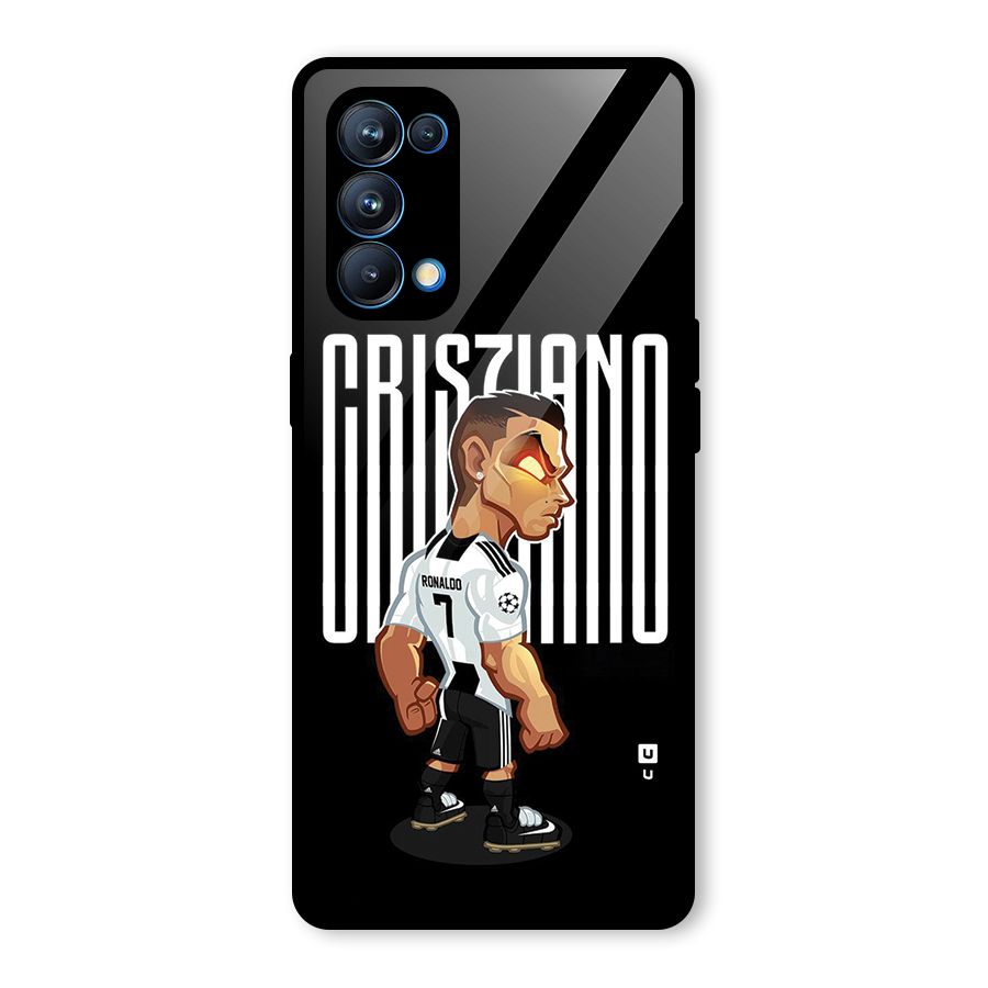 Soccer Star Glass Back Case for Oppo Reno5 Pro 5G