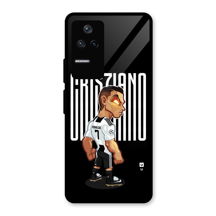 Soccer Star Glass Back Case for Poco F4 5G
