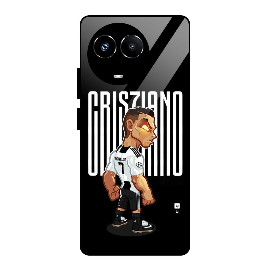Soccer Star Glass Back Case for Realme 11X