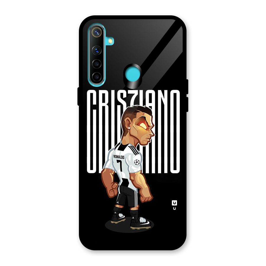 Soccer Star Glass Back Case for Realme 5i
