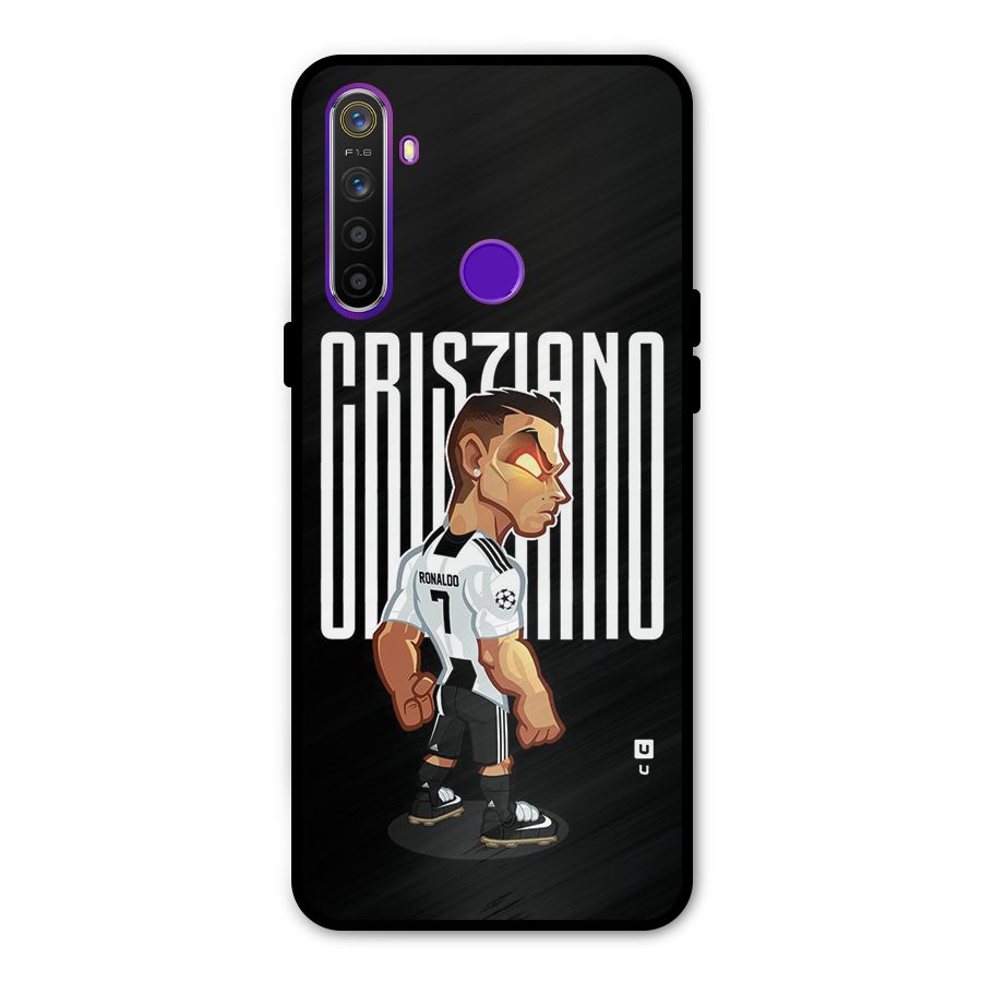 Soccer Star Glass Back Case for Realme 5s