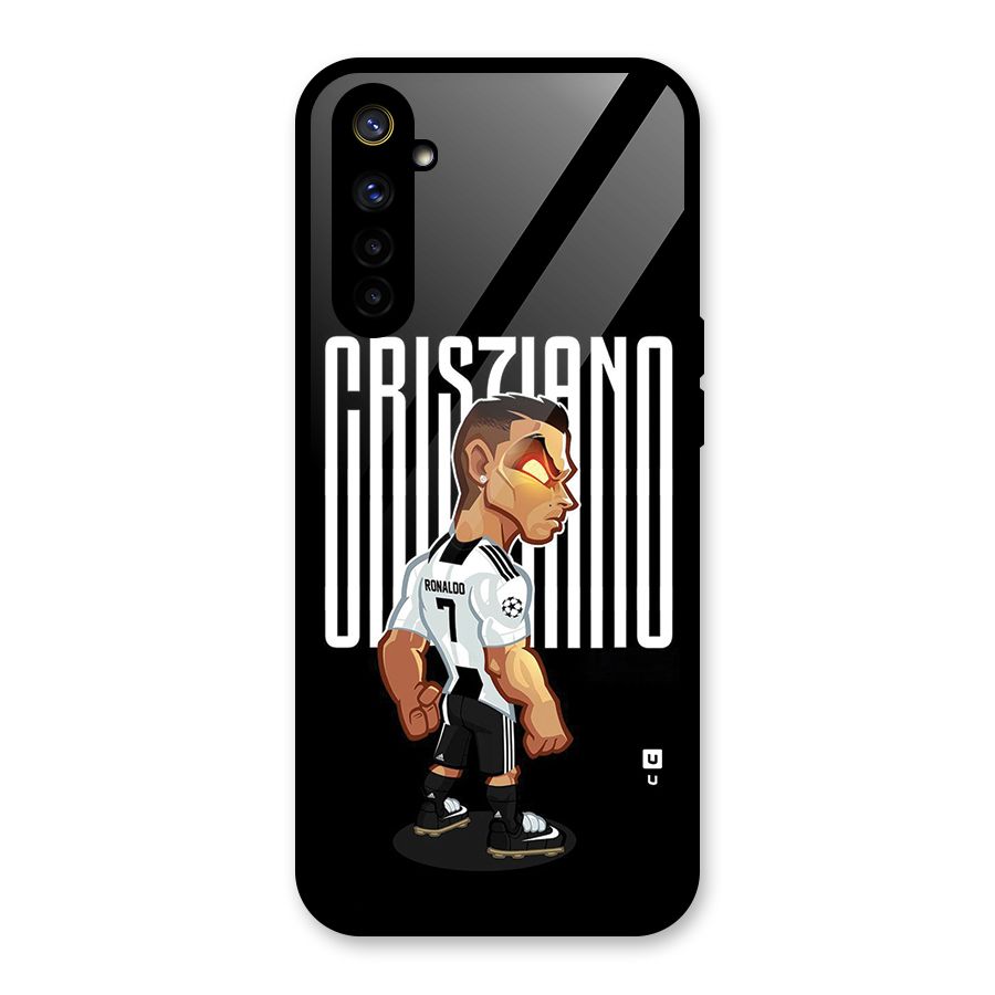 Soccer Star Glass Back Case for Realme 6
