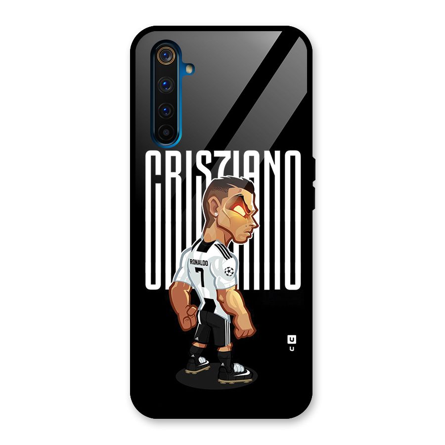 Soccer Star Glass Back Case for Realme 6 Pro