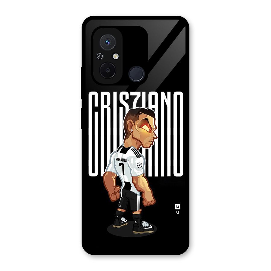 Soccer Star Glass Back Case for Redmi 12C