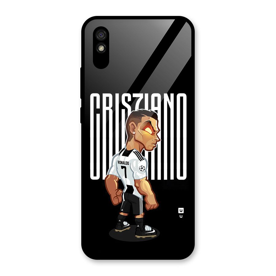 Soccer Star Glass Back Case for Redmi 9A