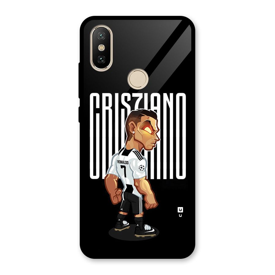 Soccer Star Glass Back Case for Redmi A2