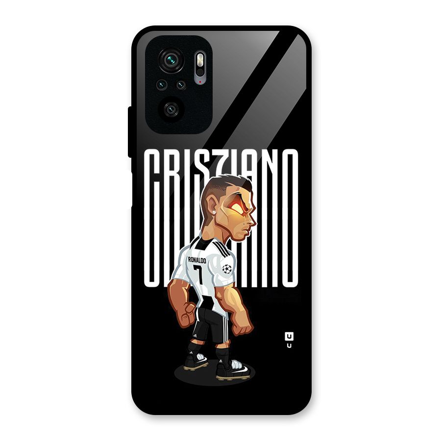 Soccer Star Glass Back Case for Redmi Note 10S