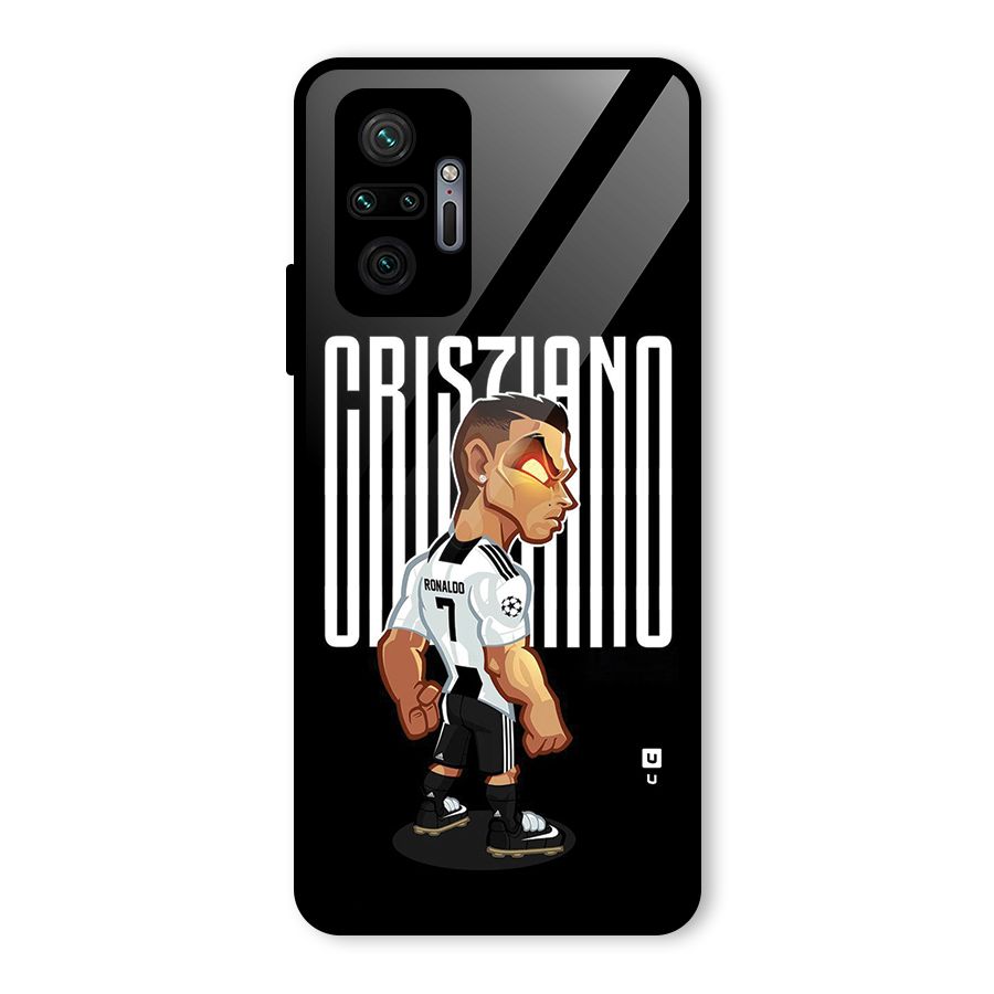 Soccer Star Glass Back Case for Redmi Note 10 Pro Max