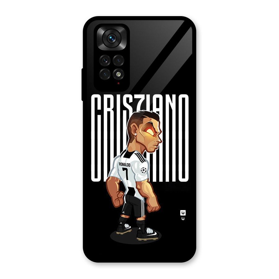 Soccer Star Glass Back Case for Redmi Note 11S