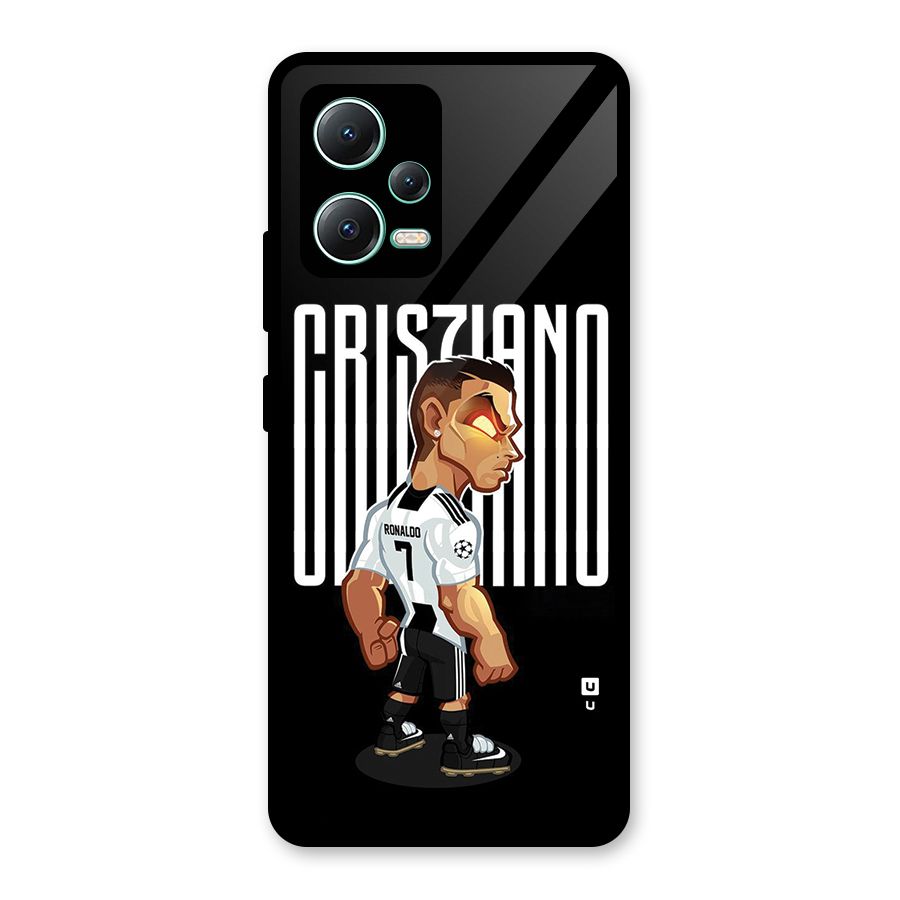 Soccer Star Glass Back Case for Redmi Note 12 5G