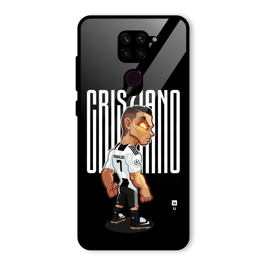 Soccer Star Glass Back Case for Redmi Note 9