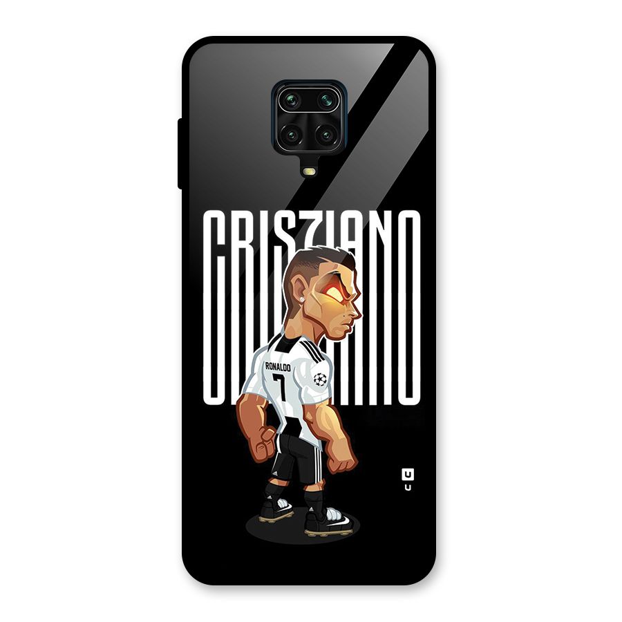 Soccer Star Glass Back Case for Redmi Note 9 Pro