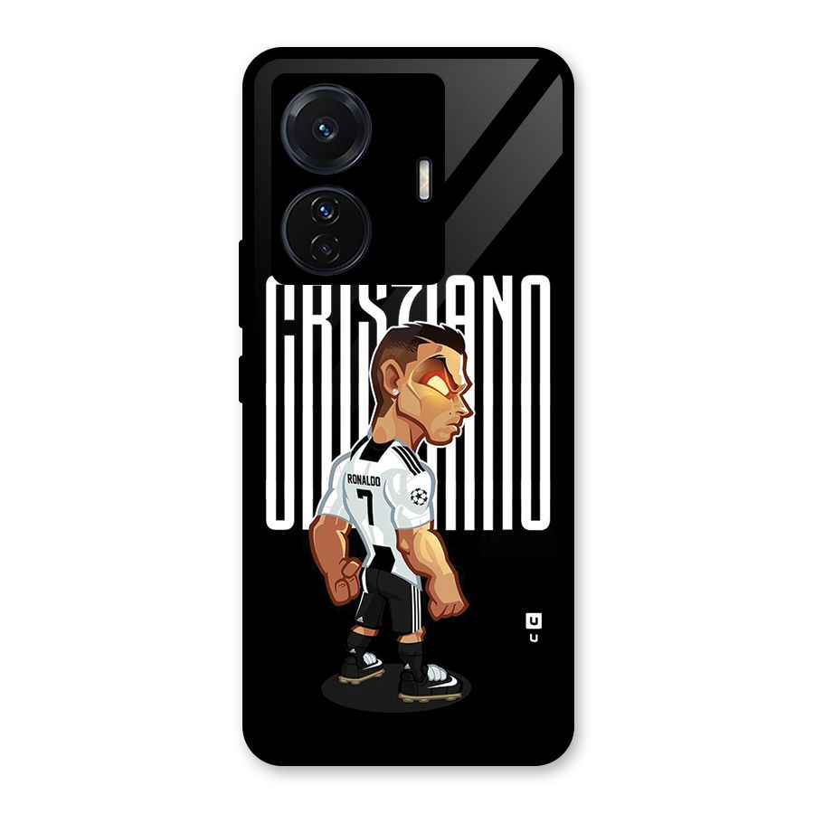 Soccer Star Glass Back Case for Vivo T1 Pro