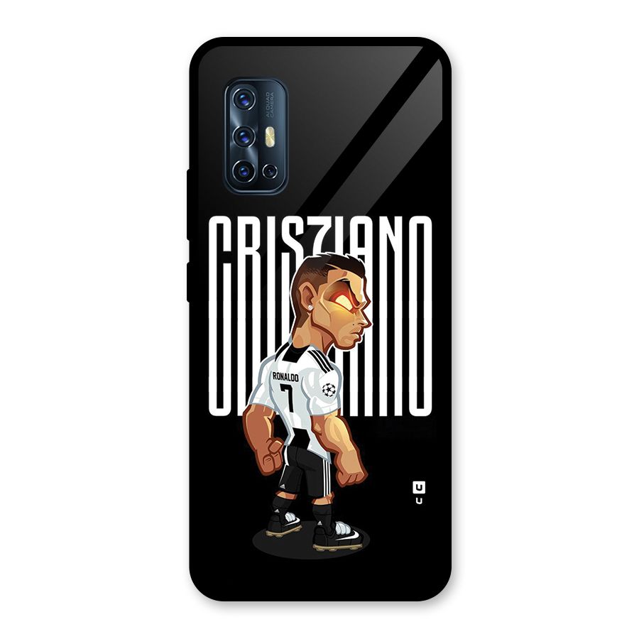 Soccer Star Glass Back Case for Vivo V17