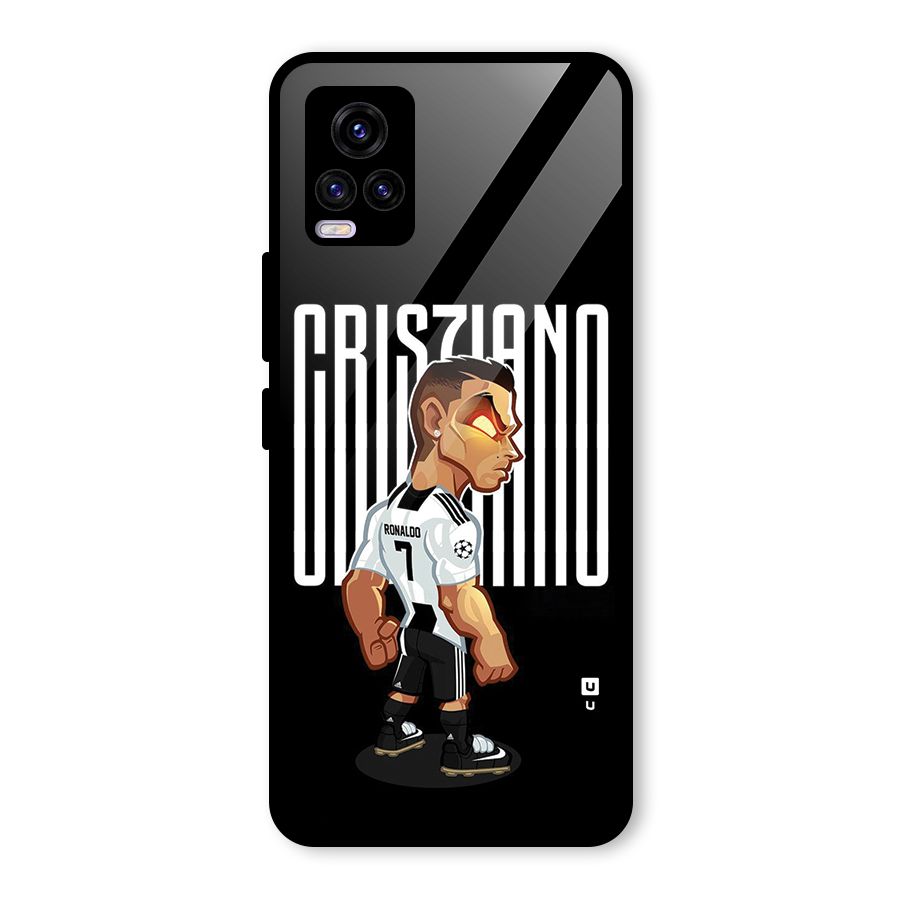 Soccer Star Glass Back Case for Vivo V20 2021